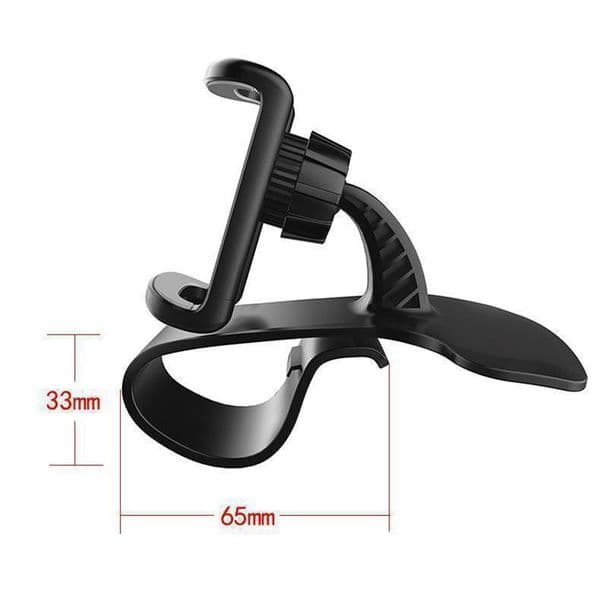1Pc Black Car Phone Holder Universal Dashboard Easy Clip Mount GPS Display Bracket Car Mobile Phone Support For iPhone Samsung X