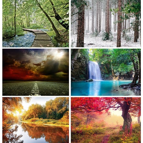 SHENGYONGBAO Natural Scenery Photography Background River Landscape Travel Photo Backdrops Studio Props ZLDT-04