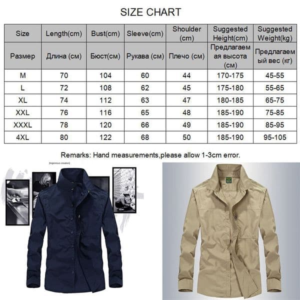 Spring Summer Men's Outdoor Shirt Hiking Climbing Quick-Drying Leisure Shirt Breathable Anti-UV Military Sports Blouse Clothes