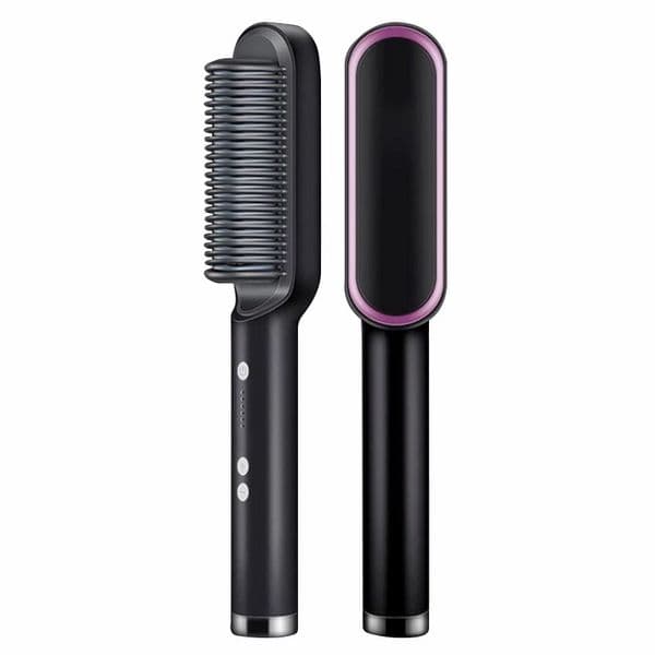 2 in 1 Portable Electric Hair Straightening Brush Hair Straightener Electric Comb Straightener Hair Brushes
