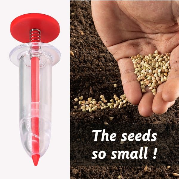 1PC Syringe Seeder Seed Sowing Dispenser Manual Handheld Planter Mini Hand Spreader Garden Seeding Fertilizing Tool for Flowers