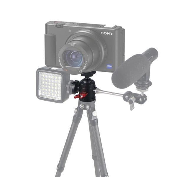 1/4 Thread Mount Ball Head Panorama Tripod for Mic Flash Mini Aluminum Alloy 360 Degrees Swivel Stand Photography Accessories