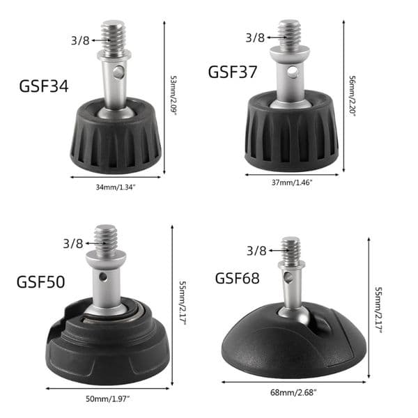 3/8 Screw Bracket Mount with Rubber Base Photo Studio Accessories Rubber Foot Pad for Camera Tripod Monopod Feet A0NB
