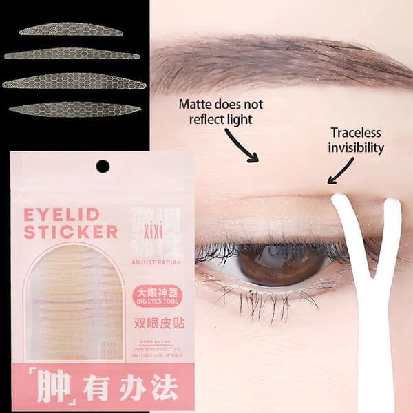3 Sheets Eye Lift Strips Double Eyelid Tape Clear Beige Eyelid Stripe Big Eyes Invisible Double Fold Eyelid Sticker Eye Makeup 240621