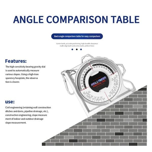Angle Finder Magnetic Angle Locator Slope Protractor Inclinometer Level Meter Clinometer Angle Gauge Measuring Instruments