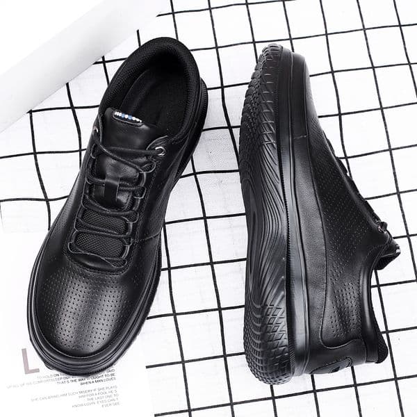 Genuine Leather Men's Casual Shoes Outdoor Running Shoes Non-Slip Male Sneakers Light Men Tenis Masculino Leisure Walk Trainers
