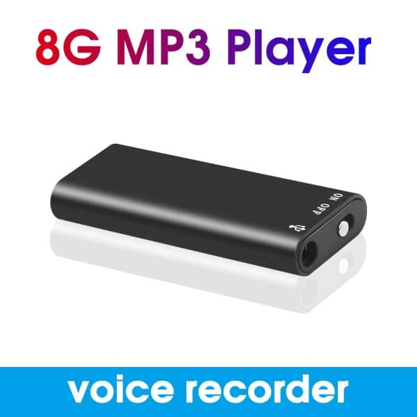 Professional Mini 8GB 16GB 32GB Voice Digital Audio Voice Recorder Mp3 Player 3 in 1 8G Memory Storage 192Kbps Recording WAV thumbnail 2