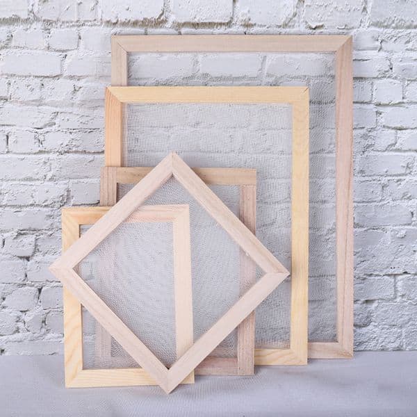 Multi-size Wooden Papermaking Mould Fram DIY Handmade Paper Making Frame Screen Scrapbook Paper Crafts Materials Supplies
