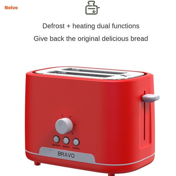 730W New Toaster Electric 2 Slices Mini Automatic Bread Machine Baking Healthy Oil Free Bread Maker Machine Home Appliance