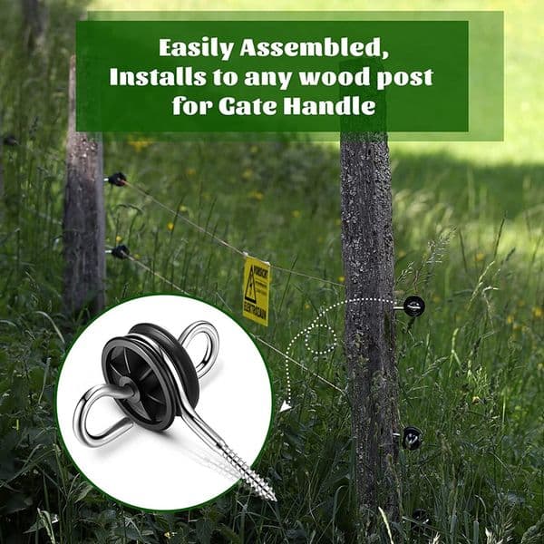 10Pcs Electric Fence Gate Handle Anchor Electric Fence Insulators Fence Wire Insulators For Electric Fence Wood Post