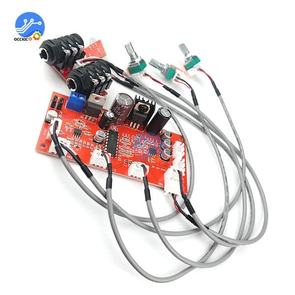 Karaoke Reverb Board PT2399 Home Theater Microphone Amplifier Module Effect Exceeds NE5532 M65831 OP Amp Preamplifier