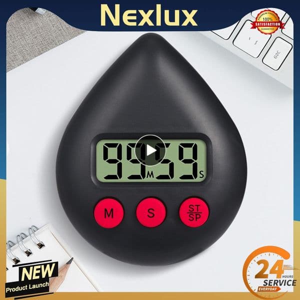 Counter Display Alarm Clock Manual Electronic Countdown Sports Sucker Digital Timer Kitchen Cooking Shower Study Stopwatch