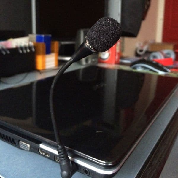 Flexible Hot Sale Audio High Quality Studio For Laptop PC Mobile Phone Small Mini Microphone Mic Black Plug