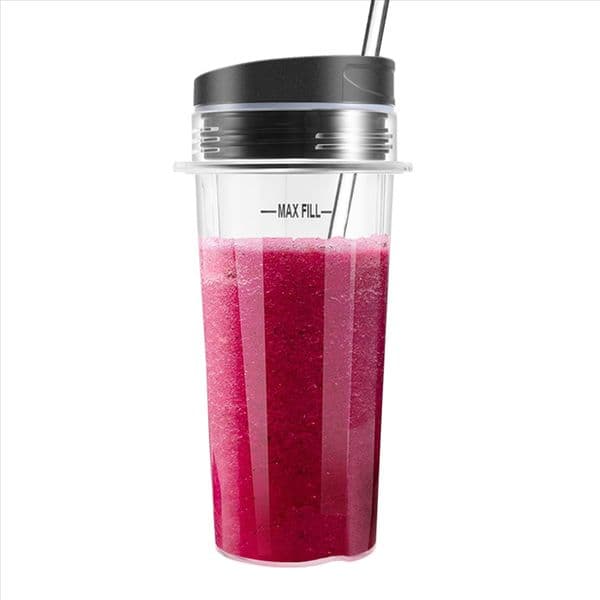 Blender Cup with Lid for Nutri Ninja, Single Serve Replacement Parts for BL740/BL770/BL771/BL772/BL780/BL660/BL663/BL810