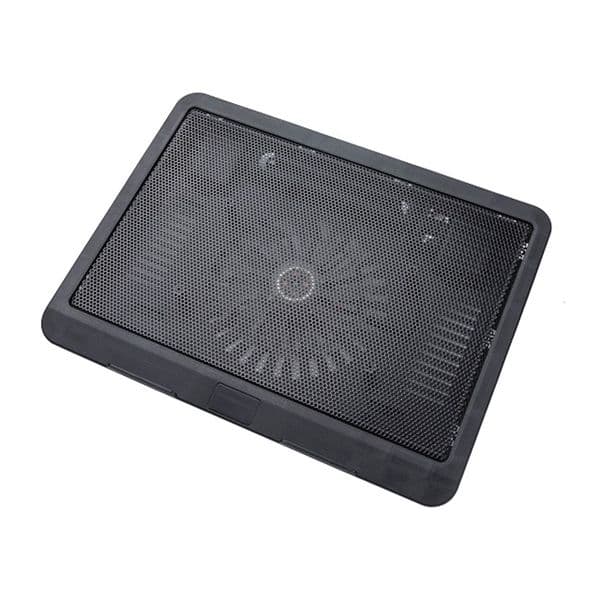 Laptop Cooling Base Mute Cooler 14 Inch with Blue LED Light Adjustable Stand Computer Cooler Fan Wired USB