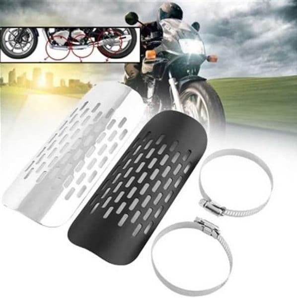Universal Motorcycle Exhaust Pipe Heat Shield Cover Muffler Protector Guard Moto Accessories Fit For Harley Honda Yamaha Custom