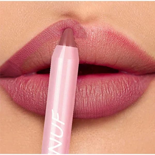 Matte Lip Liner Pencil 18 Colors Nude Brown Lip Contouring Lipstick Lasting Waterproof Non-stick Cup Lips Contouring Cosmetic 240621
