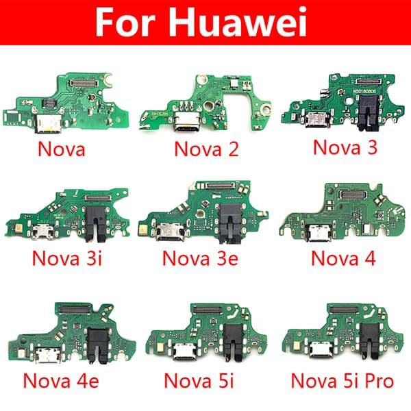 USB Charging Charger Port Dock Connector Flex Cable 2025 Microphone For Huawei Nova 2 Plus 2S 3 3i 3e 4 4e 5 5i 7 8 9 10 Pro 5G SE