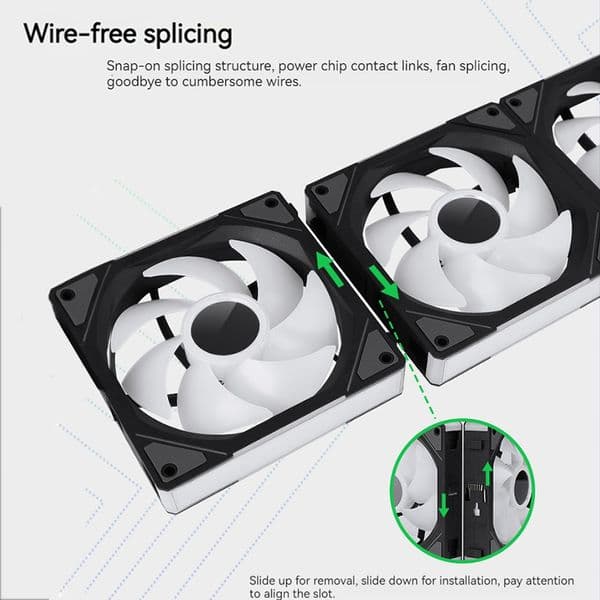 Computer Case Star120 Fan 120mm ARGB Synchronous Cooler for PC Case Air Cooler PC Case Fan 12cm Silent Water Cooling Fan PWM