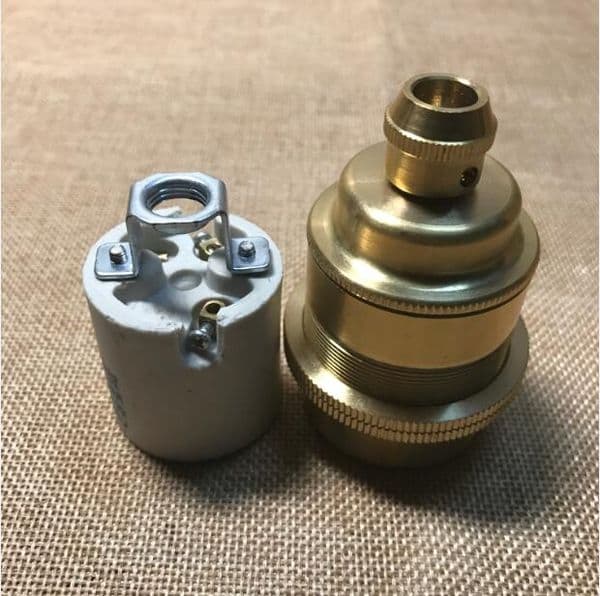 DIY Retro Vintage Lamp Holder E27 Base Socket Loft Industrial Pendant E27 Lamp Socket Holder Lampholder
