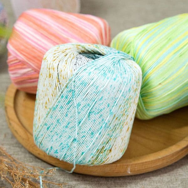 40g/ball Colorful Crocheted Thread Hand Knitting Wool Yarn Lace Threads DIY Doll Sweater Hat Clothes Yarn Sewing Accessories
