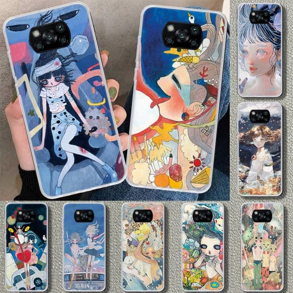Aya Takano Comics Girl Art Phone Case Cover For Xiaomi Poco X3 NFC M3 F3 F2 F1 Mi Note 10 Pro 11 10 9 8 Lite 11T 10T 9T A3 Coque