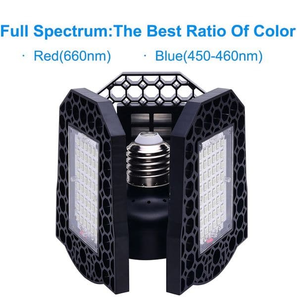 40W-80W Foldable LED Grow Light Panel Seeds Phytolamp for Plants Greenhouses Interior lighting Red Blue Phyto Lamp Growing Lamp