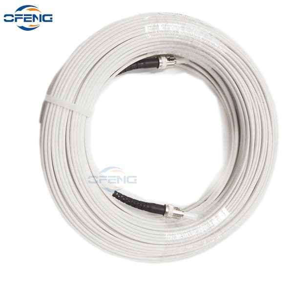 30M 2 Steel 1core Indoor Outdoor Fiber Optic Drop Cable Optical Patch Cord Single Mode Simplex G675A1 SC LC FC ST connecors