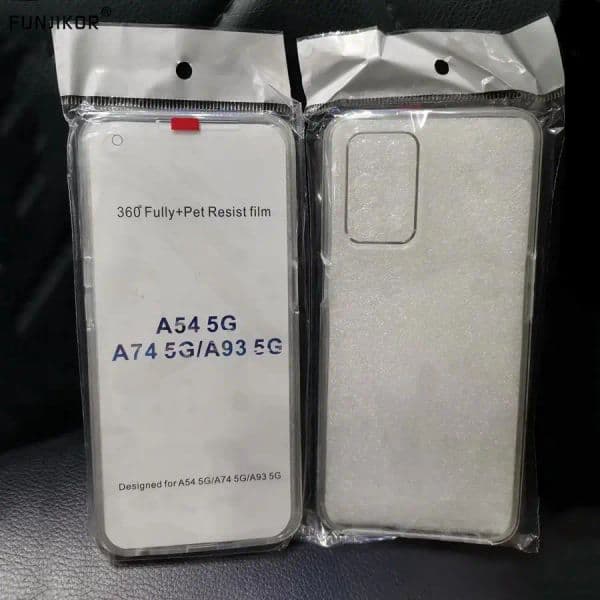 Double Protector Clear Case For OPPO A94 A74 A54 5G Find X3 Lite Neo 360 Degree Full Cover Cases