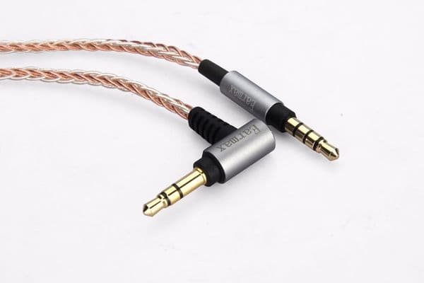 4FT/6FT 7N 3.5mm 8-core braided Audio Cable For Panasonic RP-HD605N HD505B HD500B HD600N HD10 HD10E headphones