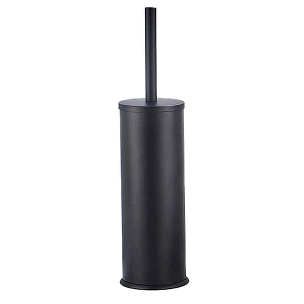 Aluminum Toilet Brush And Holder Set Bathroom Cleaning Brush Household For Bathroom Floor Cleaning Replacement Black