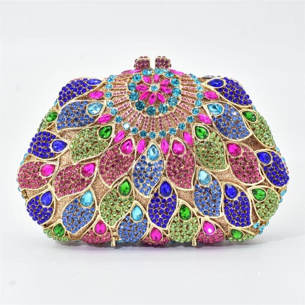 Latest Women Evening Bag for Wedding Ladies Party Small Purse Crystal Wedding Purses and Handbag Exquisite Chain Shoulder Bags