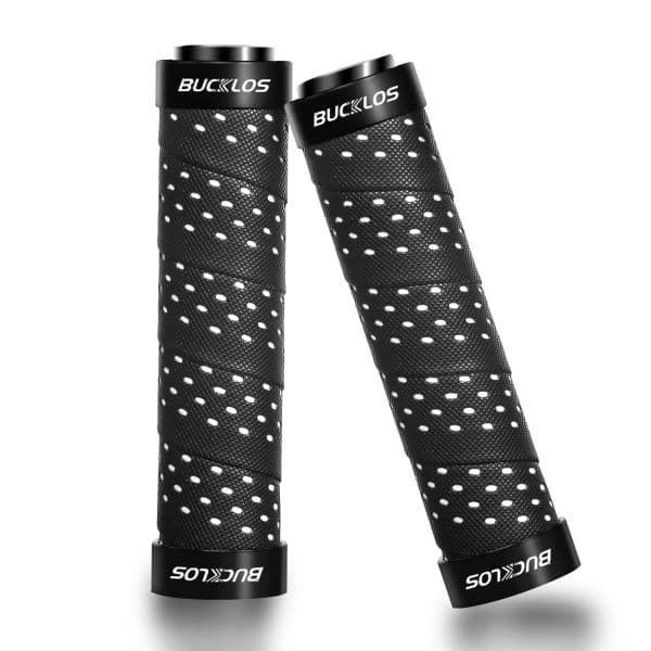 BUCKLOS Bicycle Grips Anti-slip Mountain Bike Handlebar Grip with Lock Ring MTB Cuffs Shock Absorbing Durable Tape Cycling Parts
