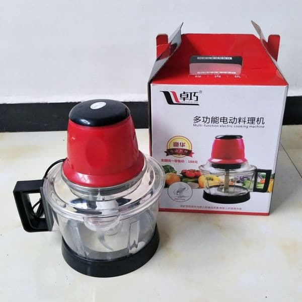 3L Electric Meat Grinder Slicer Garlic Vegetable Chopper Electric Automatic Mincing Machine Household Grinder Food Processor