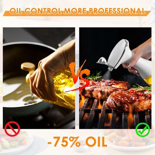 PROMOTION! Electric Olive Oil Spray Bottle Dispenser Detachable Soy Sauce Vinegar Storage Bottle For Kitchen Oil Sprayer