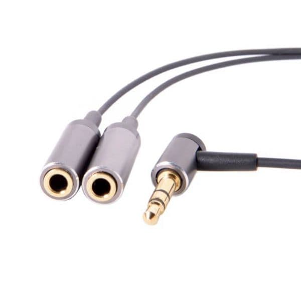 ELBOW AUDIO LINE AUDIO 3.5mm 1/2 SPLITTER SPLITTER Computer Phone MP3 Couple Audio Line