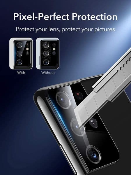 Premium Tempered Glass For Samsung Galaxy S22 S21 Ultra lens Protector 9H Protective Glass back camera Protective for S20 Ultra
