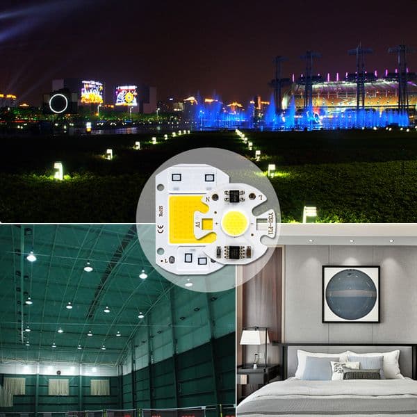 COB Chip Lamp LED 50W 30W 20W 10W 3W 5W 7W 9W Power LED Chip 220V Diode Lamp Powerful LEDs Light Matrix For Floodlight Spotlight