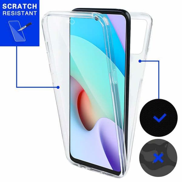 360 Full Clear Case On For Xiaomi Poco M4 Pro 5G Soft Silicone Cover For Xiomi xiami poco m4pro5G Phone Case