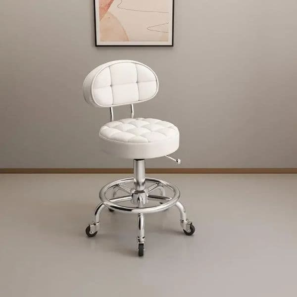 Aesthetic Hairdressing Chair Backrest Simple Rolling Rotating Barber Chair Portable Mocho Cadeira Barber Equipment MQ50BC