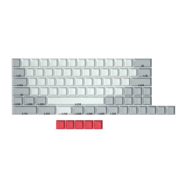 NPKC DSA Blank Keycap Kit 68 Layout PBT Keycaps Set for Cherry Mx Mechanical Keyboard Gh60 Xd64 Gk64 Retro Black Grey Key Caps