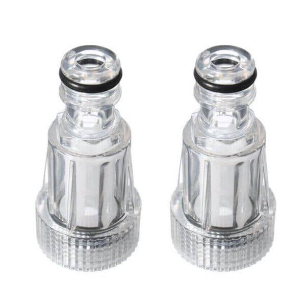 2 PCS Threaded Faucet Quick Coupler Car Wash High Pressure Water Filter Washer Garden Hose Adapter For Karcher K2-K7