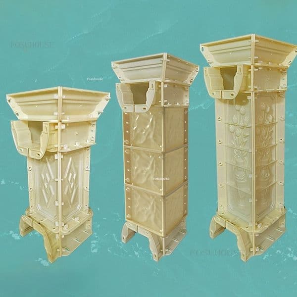 Roman Column Mold Balcony Spacer Column Cast-in-place Fence Railing Mold ABS Horticultural Landscape Concrete Railing Mold xx