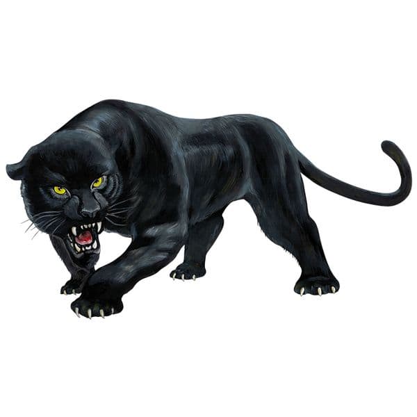 Funny Black Panther Roaring Animal Styling Car Sticker Automobiles Motorcycles Exterior Accessories PVC Decals for Bmw Audi Ford
