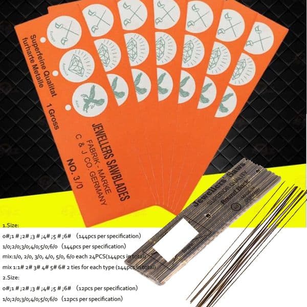HOT 12/144PCS 1Diamondes Wire Saw Blade Cutter Jewelry Metal Cutting Jig Blades Woodworking Hand Craft Tools