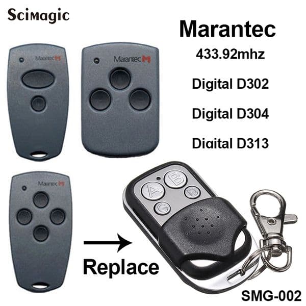 Marantec Digital D302 D304 D313 Comfort 220 250 252 270 AZ021 64176 Garage Gate Remote Control 433.92MHz 433mhz Duplicator