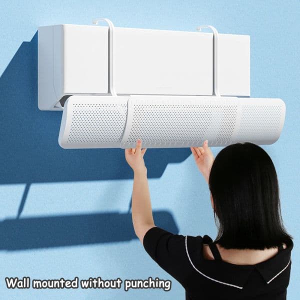 Conditioner Outlet Baffle Windshield Air Conditioning 3-in1 Cover Blowing Deflector Scalable Anti-direct Guide