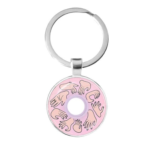 Charm Music Jewelry Retro Gramophone Record Keychain Vintage Vinyl Record Picture Musician's Accessories Gift