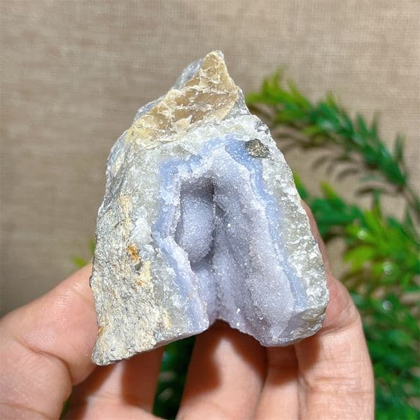 Blue Lace Agate Raw Specimen Druzy Crystal Natural Stone Quartz Gemstones Minerals Spiritual Ornaments Home Decoration