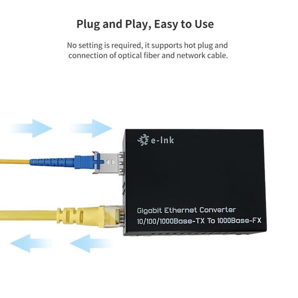 Gigabit Ethernet (PoE) Media Converter With SFP 10/100/1000Mbps RJ45 to Fiber SFP Port Optical Transceiver
